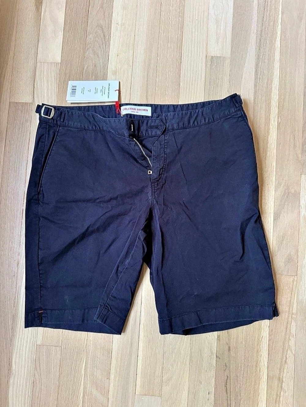 Orlebar Brown Dane II Cotton Twill Shorts Blue Waist 36